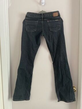 Levi Strauss Signature Low Slim Flare Dark Wash Jeans Juniors 5 (228)